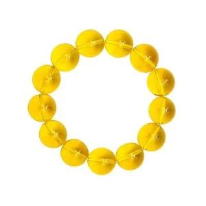 Bracelet Citrine & Pierres Boules 14mm – Image 2